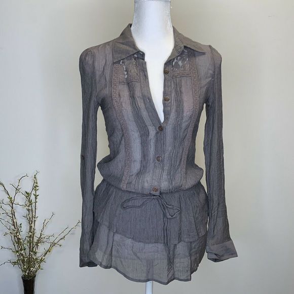 Anthropologie Tops - Anthropologie mine Top Blouse S Purple